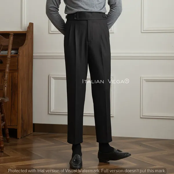 Black_Herringbone_Buttoned_Gurkha_Trousers_For_Men