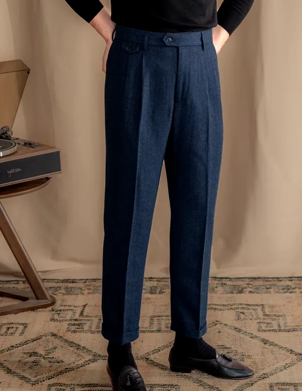 Blue_Herringbone_Straight_Fit_Gurkha_Trousers_For_Men