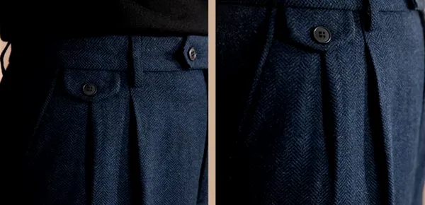 Blue_Herringbone_Straight_Fit_Gurkha_Trousers_For_Men
