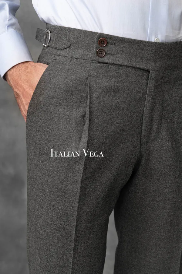 Anthracite_Flannel_Gurkha_Trousers_For_Men