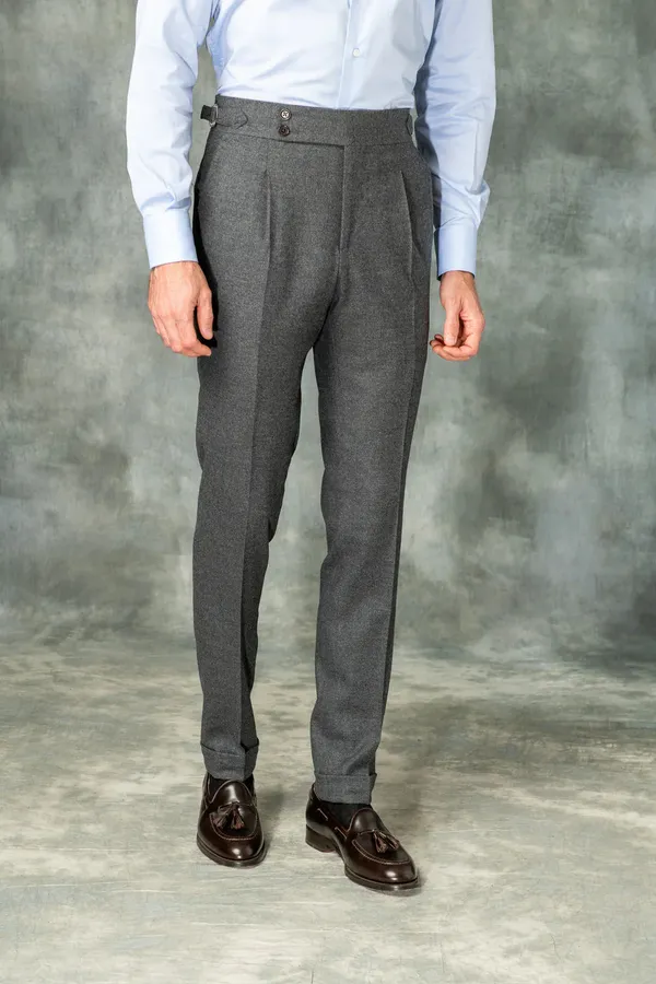 Anthracite_Flannel_Gurkha_Trousers_For_Men