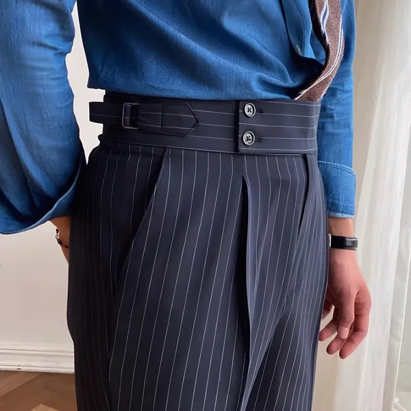 Navy_Striped_Viscose_Slim_Fit_Gurkha_Pants_For_Men