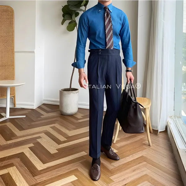 Navy_Striped_Viscose_Slim_Fit_Gurkha_Pants_For_Men