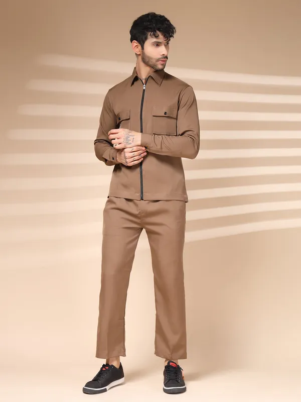 Camel_Cotton_Zipper_Co-Ord_Set_For_Men
