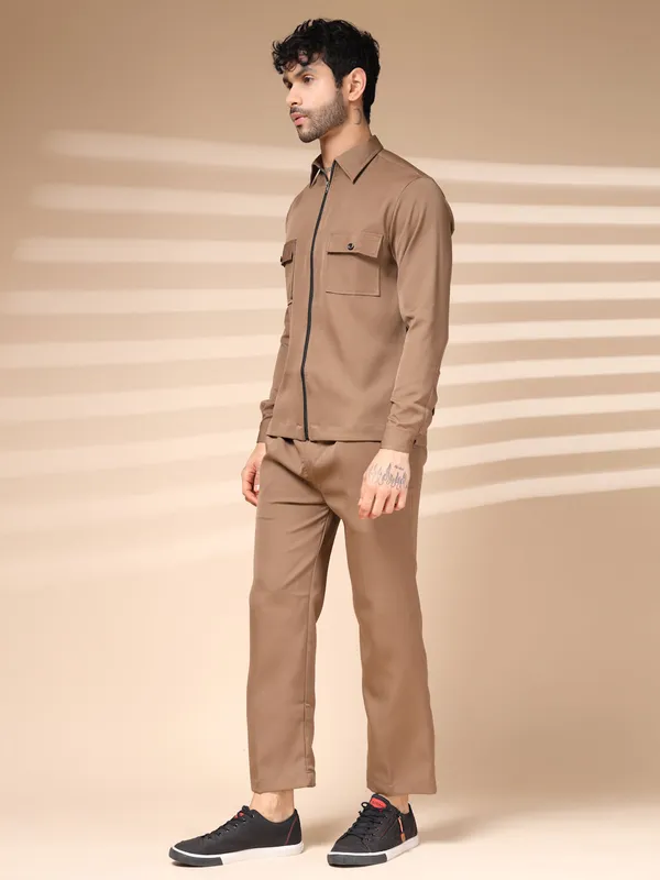 Camel_Cotton_Zipper_Co-Ord_Set_For_Men