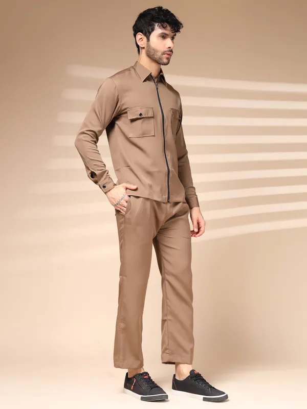 Camel_Cotton_Zipper_Co-Ord_Set_For_Men