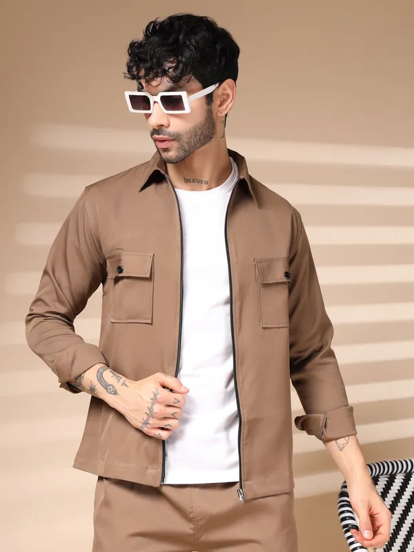 Camel_Cotton_Zipper_Co-Ord_Set_For_Men