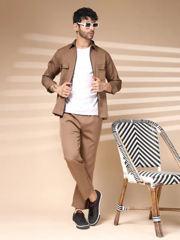 Camel_Cotton_Zipper_Co-Ord_Set_For_Men