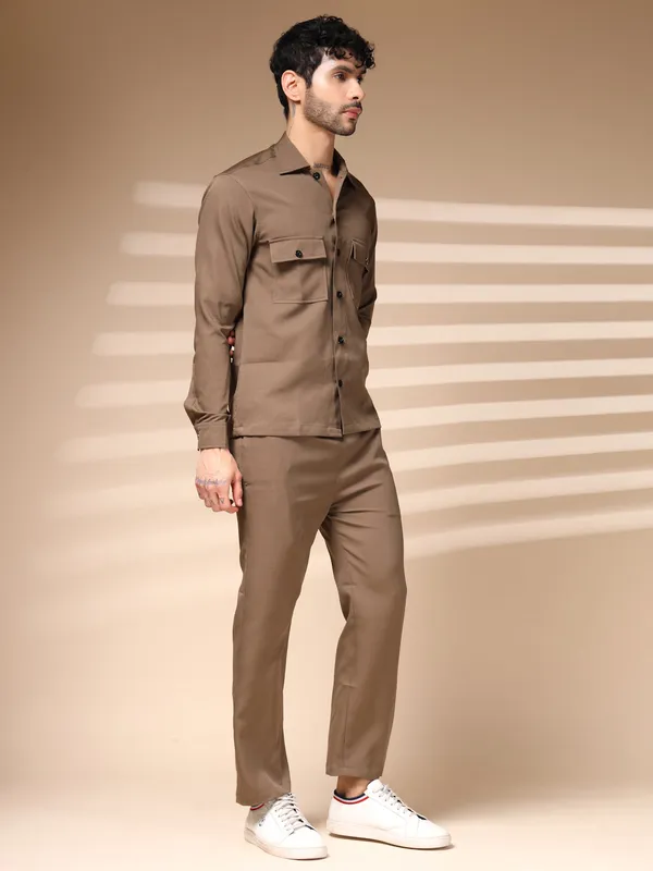 Camel_Cotton_Buttoned_Co-Ord_Set_For_Men