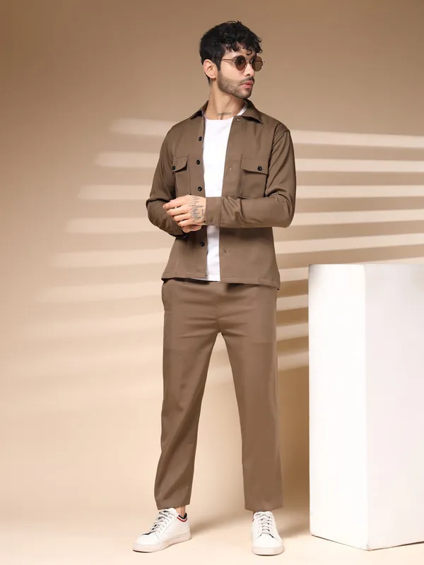 Camel_Cotton_Buttoned_Co-Ord_Set_For_Men