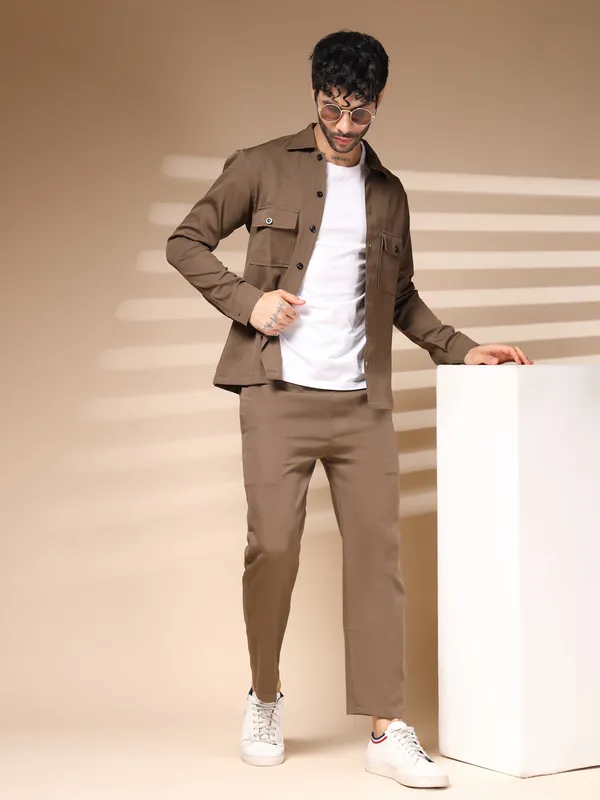 Camel_Cotton_Buttoned_Co-Ord_Set_For_Men