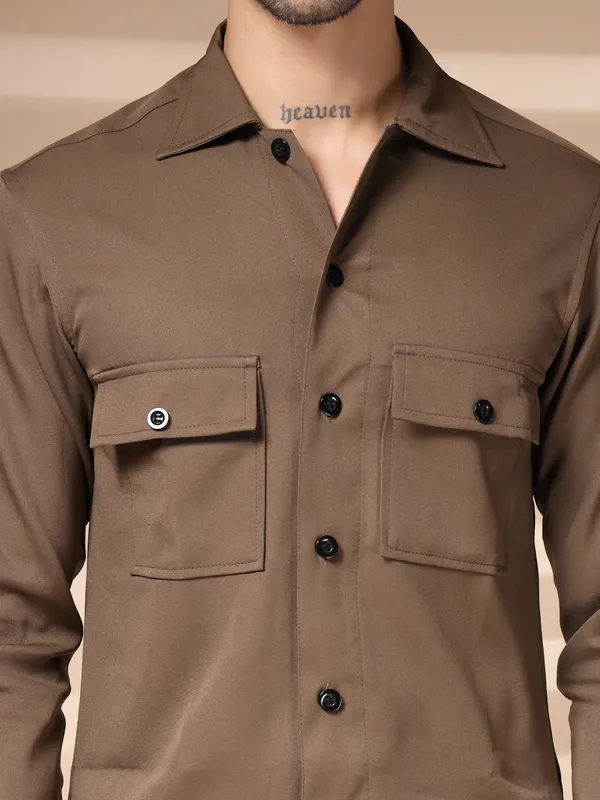 Camel_Cotton_Buttoned_Co-Ord_Set_For_Men