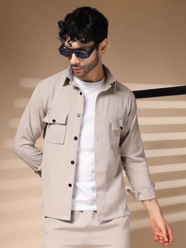 Beige_Cotton_Tailored_Buttoned_Co-Ord_Set_For_Men