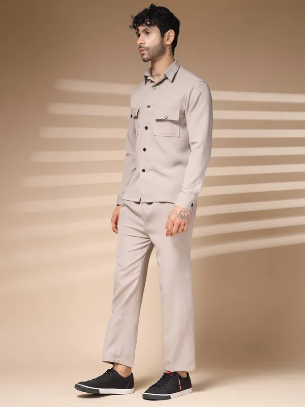 Beige_Cotton_Tailored_Buttoned_Co-Ord_Set_For_Men