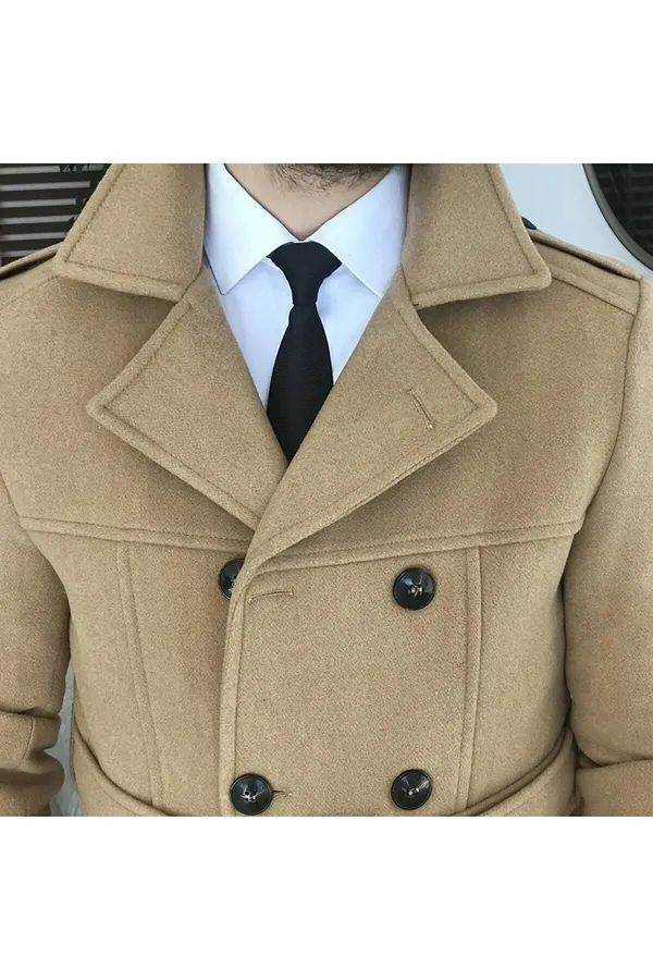 Camel_Tweed_Double_Breasted_Coat_For_Men