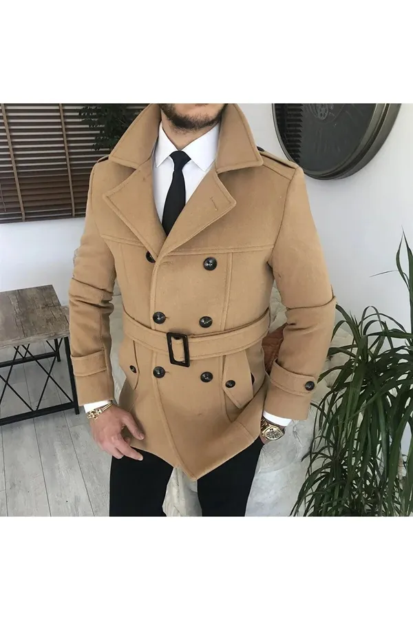 Camel_Tweed_Double_Breasted_Coat_For_Men