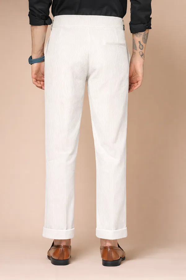Snow_White_Corduroy_Classic_Buckle_Gurkha_Pants_For_Men