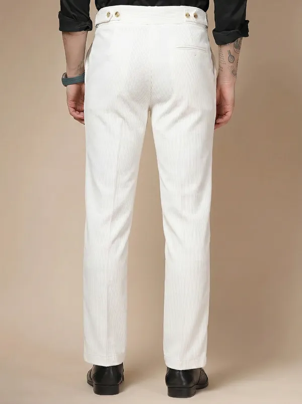 Snow_White_Corduroy_Boot_Cut_Gurkha_Pants_For_Men