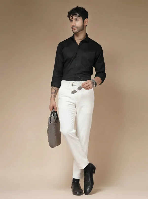 Snow_White_Corduroy_Boot_Cut_Gurkha_Pants_For_Men