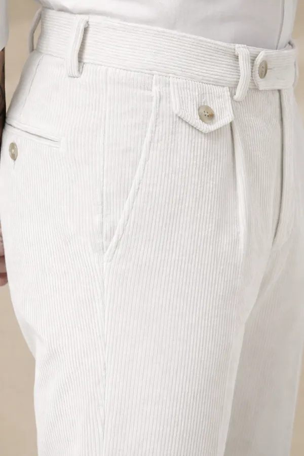 Snow_White_Corduroy_Signature_Flap_Boot_Cut_Gurkha_Pants_For_Men