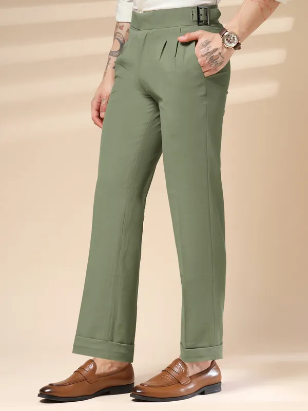 Pebble_Polyester_Stretch_Classic_Buckle_Gurkha_Pants_For_Men