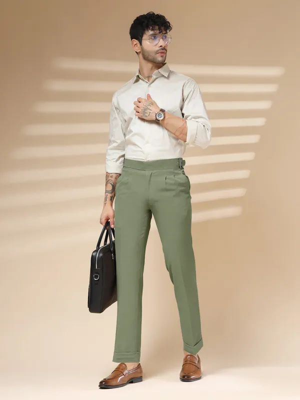 Pebble_Polyester_Stretch_Classic_Buckle_Gurkha_Pants_For_Men