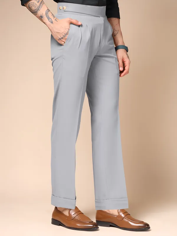 Ash_Grey_Polyester_Classic_Buttoned_Gurkha_Pants_For_Men
