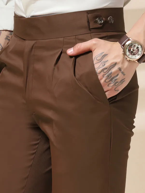 Brown_Polyester_Classic_Buttoned_Gurkha_Pants_For_Men