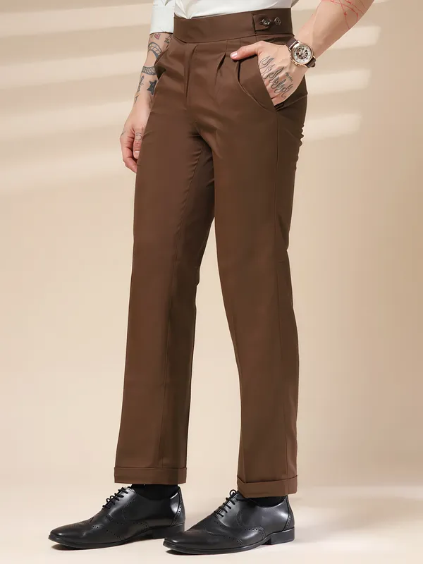 Brown_Polyester_Classic_Buttoned_Gurkha_Pants_For_Men