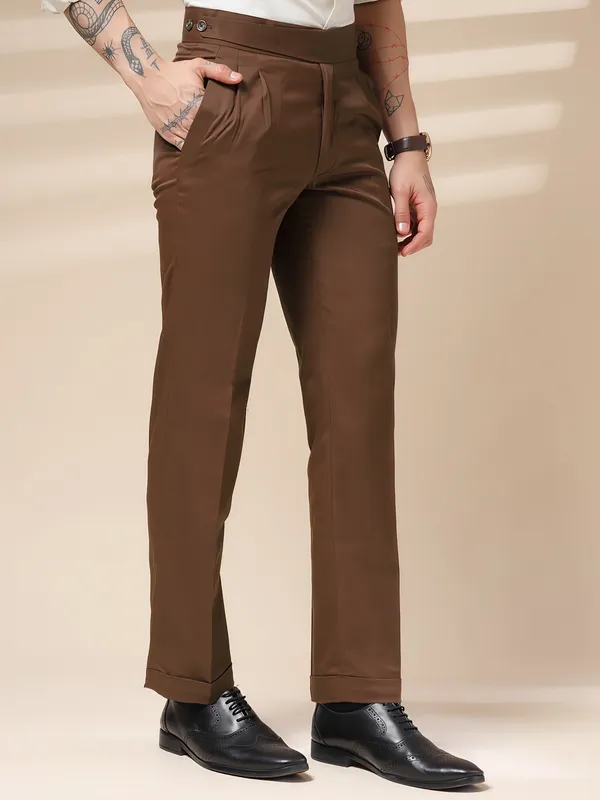 Brown_Polyester_Classic_Buttoned_Gurkha_Pants_For_Men