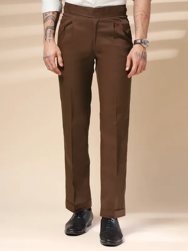 Brown_Polyester_Classic_Buttoned_Gurkha_Pants_For_Men
