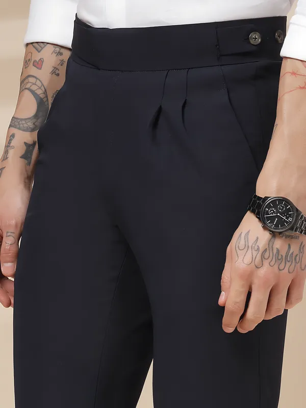 Navy_Blue_Polyester_Classic_Buttoned_Gurkha_Pants_For_Men