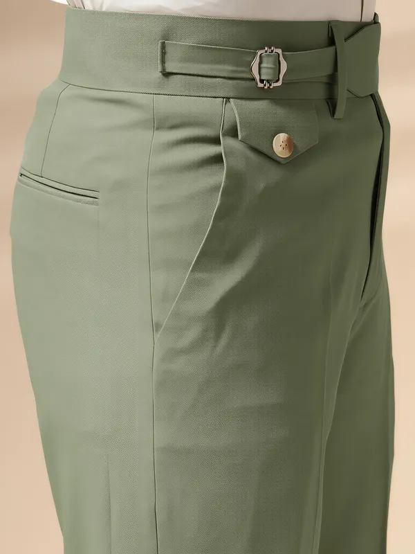 Pebble_Polyester_Stretch_Single_Buckle_Gurkha_Pants_For_Men