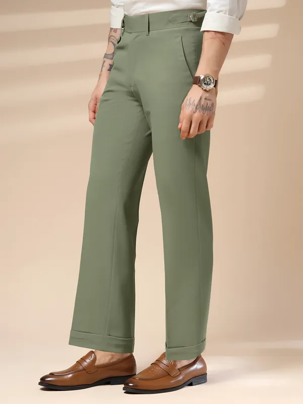 Pebble_Polyester_Stretch_Single_Buckle_Gurkha_Pants_For_Men