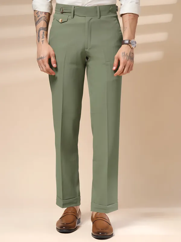 Pebble_Polyester_Stretch_Single_Buckle_Gurkha_Pants_For_Men