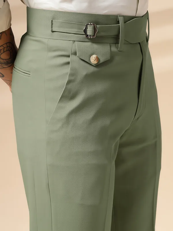 Pebble_Polyester_Stretch_Single_Buckle_Gurkha_Pants_For_Men