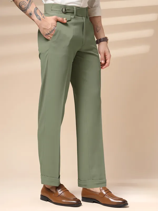 Pebble_Polyester_Stretch_Single_Buckle_Gurkha_Pants_For_Men