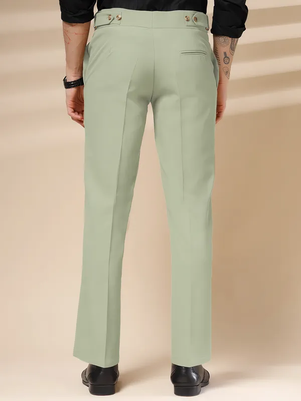 Lime_Polyester_Blend_Oxford_Gurkha_Trousers_For_Men
