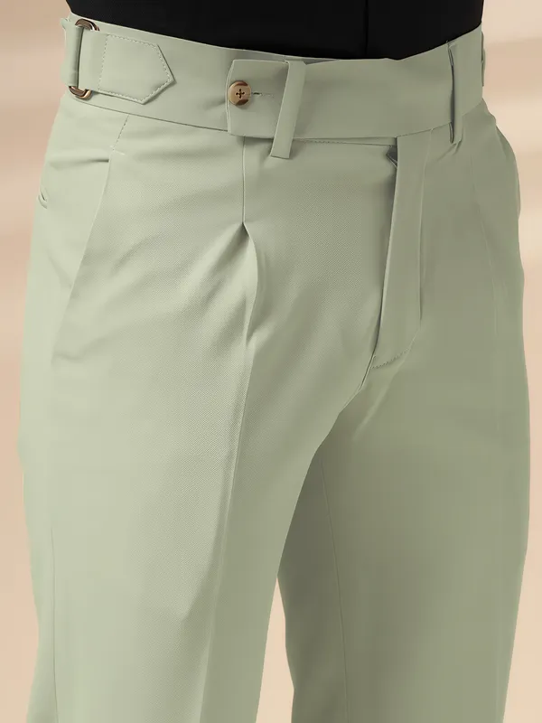 Lime_Polyester_Blend_Oxford_Gurkha_Trousers_For_Men