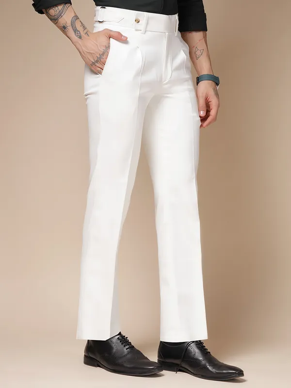 White_Polyester_Oxford_Gurkha_Trousers_For_Men