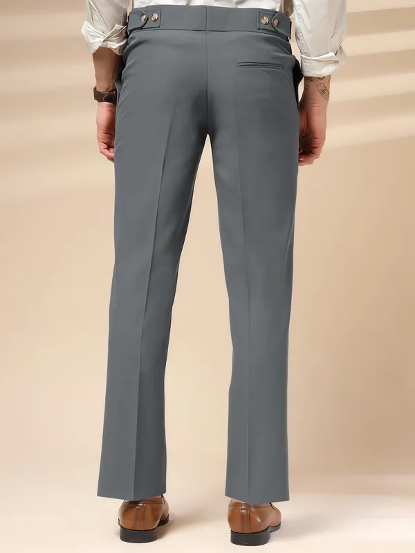 Stone_Grey_Polyester_Oxford_Gurkha_Trousers_For_Men