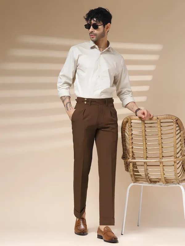 Brown_Polyester_Blend_Double_Button_Gurkha_Pants_For_Men