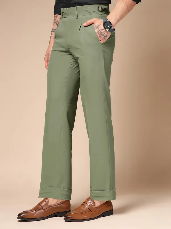 Green_Polyester_Blend_Double_Button_Gurkha_Pants_For_Men