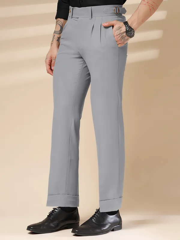Ash_Grey_Polyester_Blend_Signature_Gurkha_Pants_For_Men