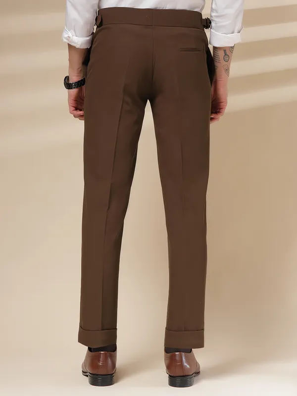 Brown_Polyester_Lycra_Gurkha_Trousers_For_Men