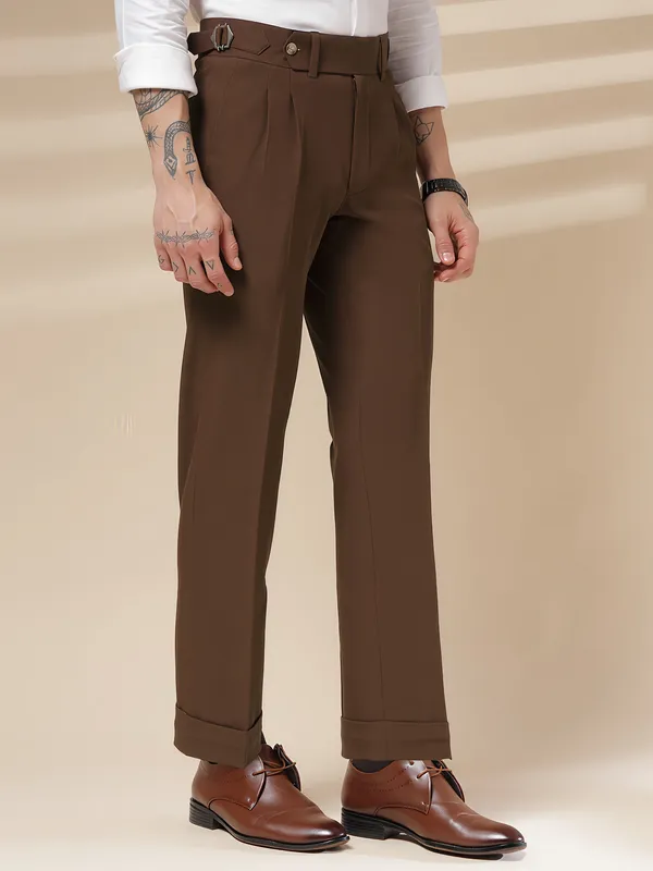Brown_Polyester_Lycra_Gurkha_Trousers_For_Men