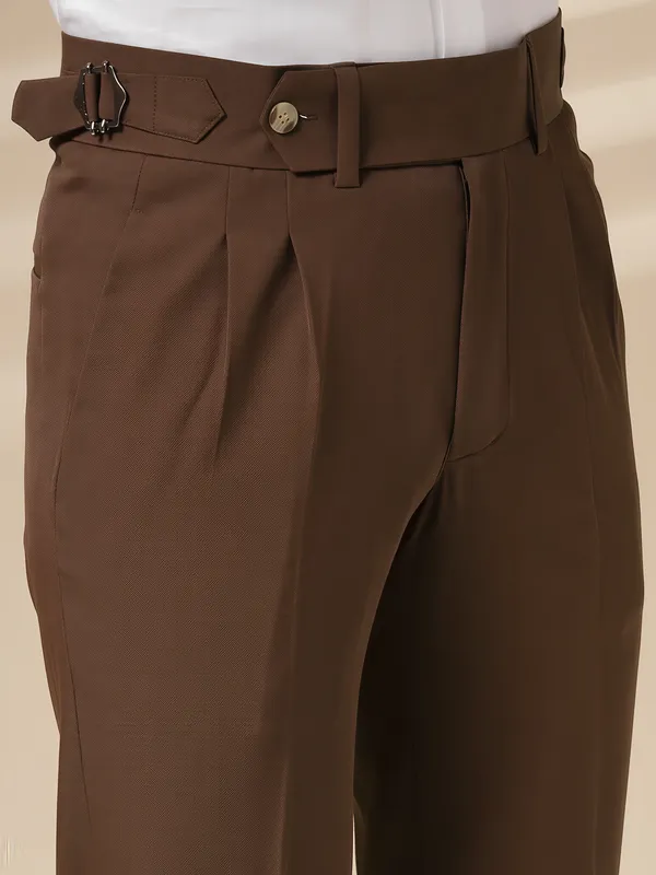Brown_Polyester_Lycra_Gurkha_Trousers_For_Men