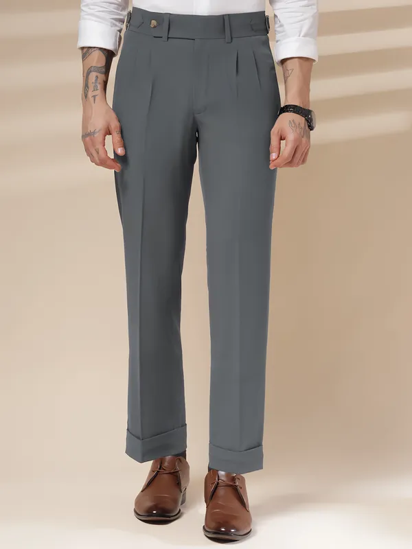 Stone_Grey_Polyester_Blend_Signature_Gurkha_Pants_For_Men