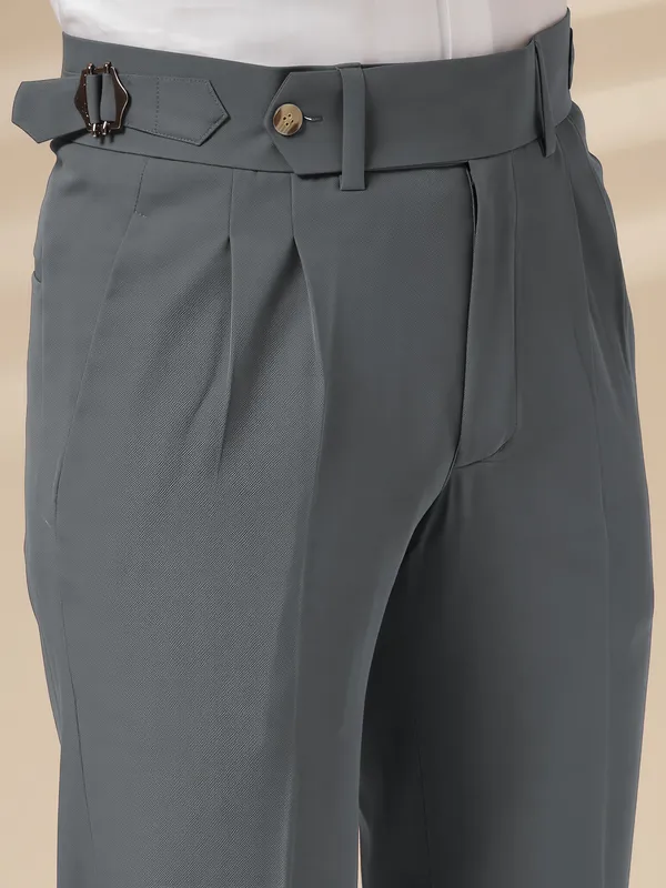 Stone_Grey_Polyester_Blend_Signature_Gurkha_Pants_For_Men