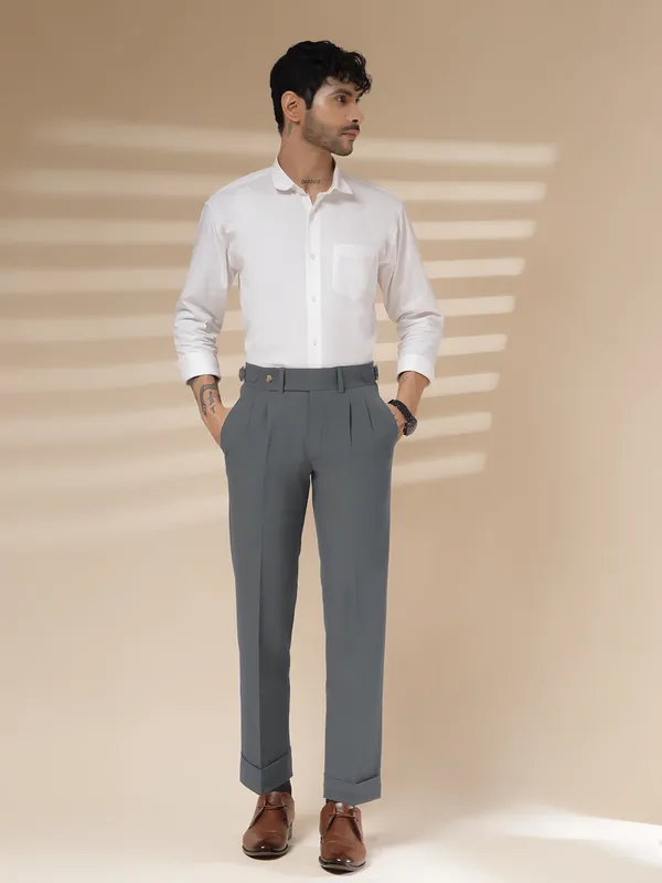 Stone_Grey_Polyester_Blend_Signature_Gurkha_Pants_For_Men